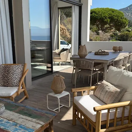 De Luxe Type 4 Eden Sanguinaires Vue Avec Piscine Chauffee Lägenhet Ajaccio (Corsica)